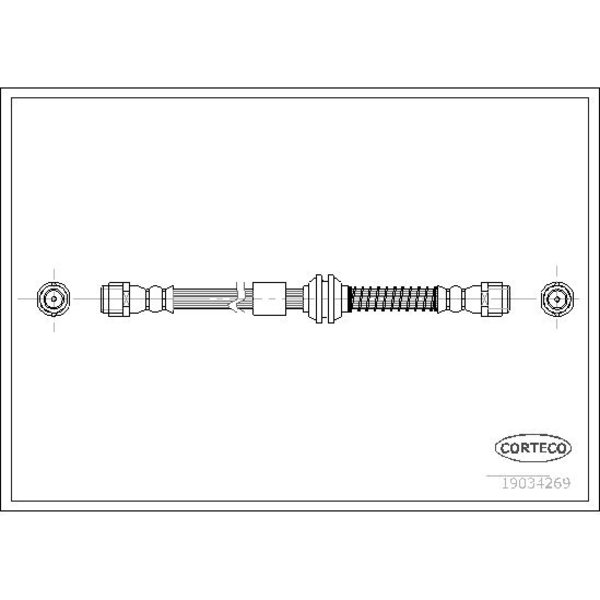 Corteco Brake Hose, 19034269 19034269